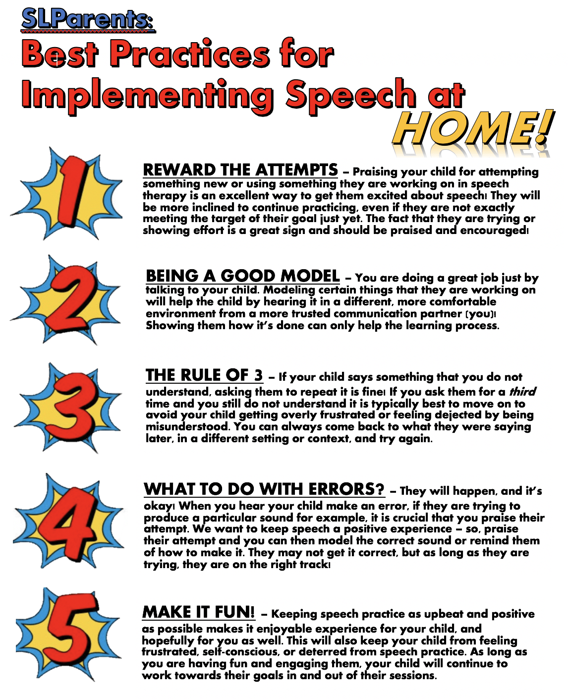 speech on home training