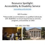 Accessibility & Disability Services